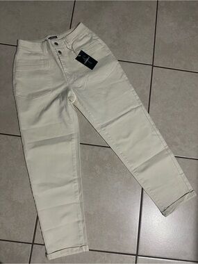 Cream Casual Jeans - High Waist Straight Fit